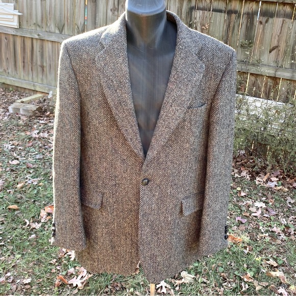 Harris Tweed Alexander London Gray Wool Sport Coat 52 - Picture 4 of 17